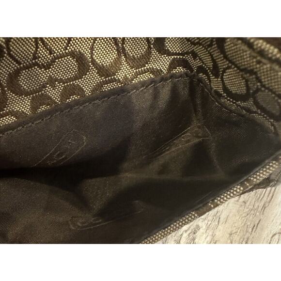 Vintage Coach Leatherworks Coin Pouch Brown Signature Print - Picture 8 of 8